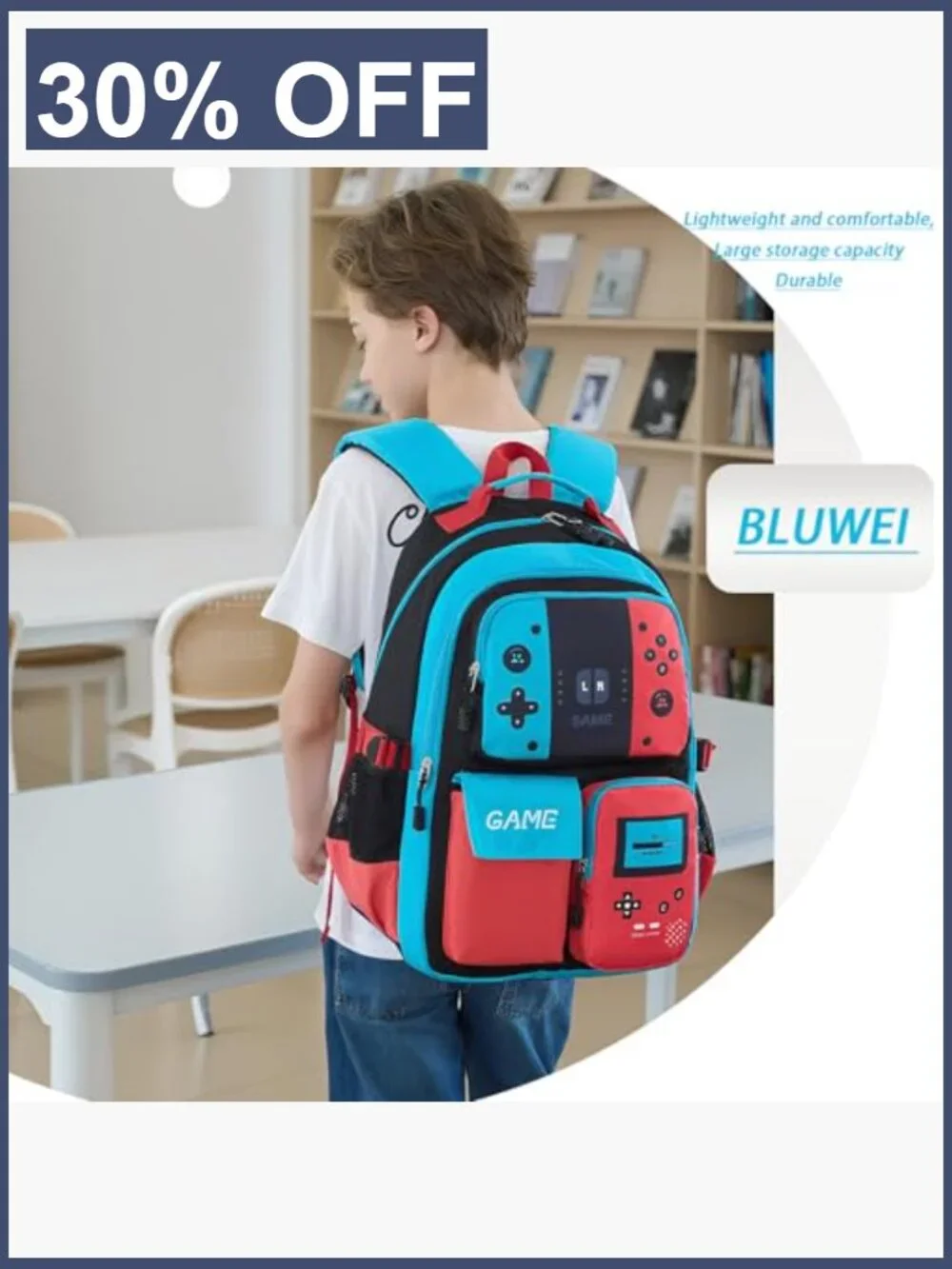 Kids' Backpack Large Capacity School Bag Glow in the Dark Teen Bookbag